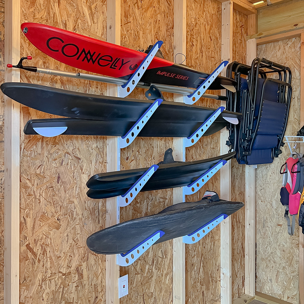 Adjustable Metal Ski and Snowboard Storage Rack | XSR Wall System