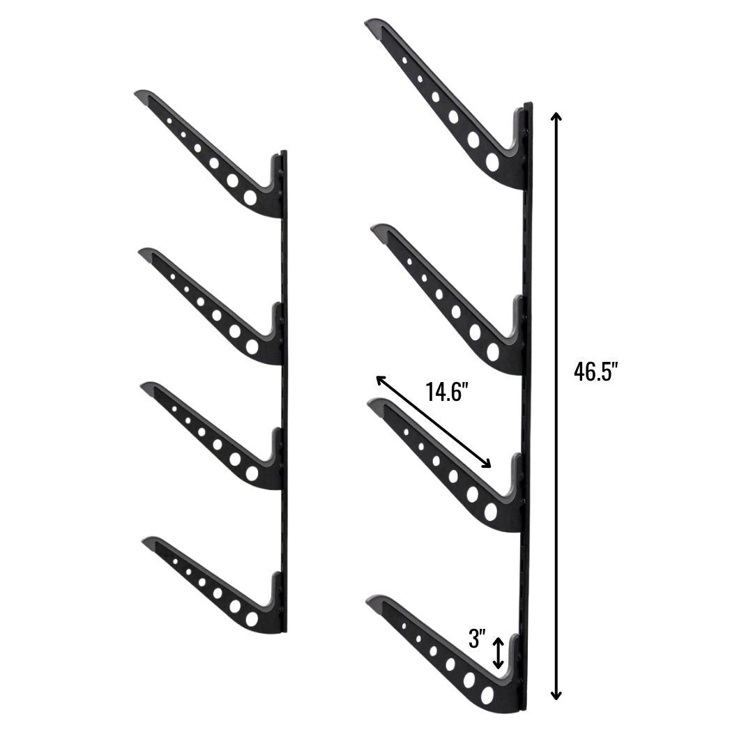 Outerbanks Surfboard Storage | Adjustable  XSR | 4 Level | Black