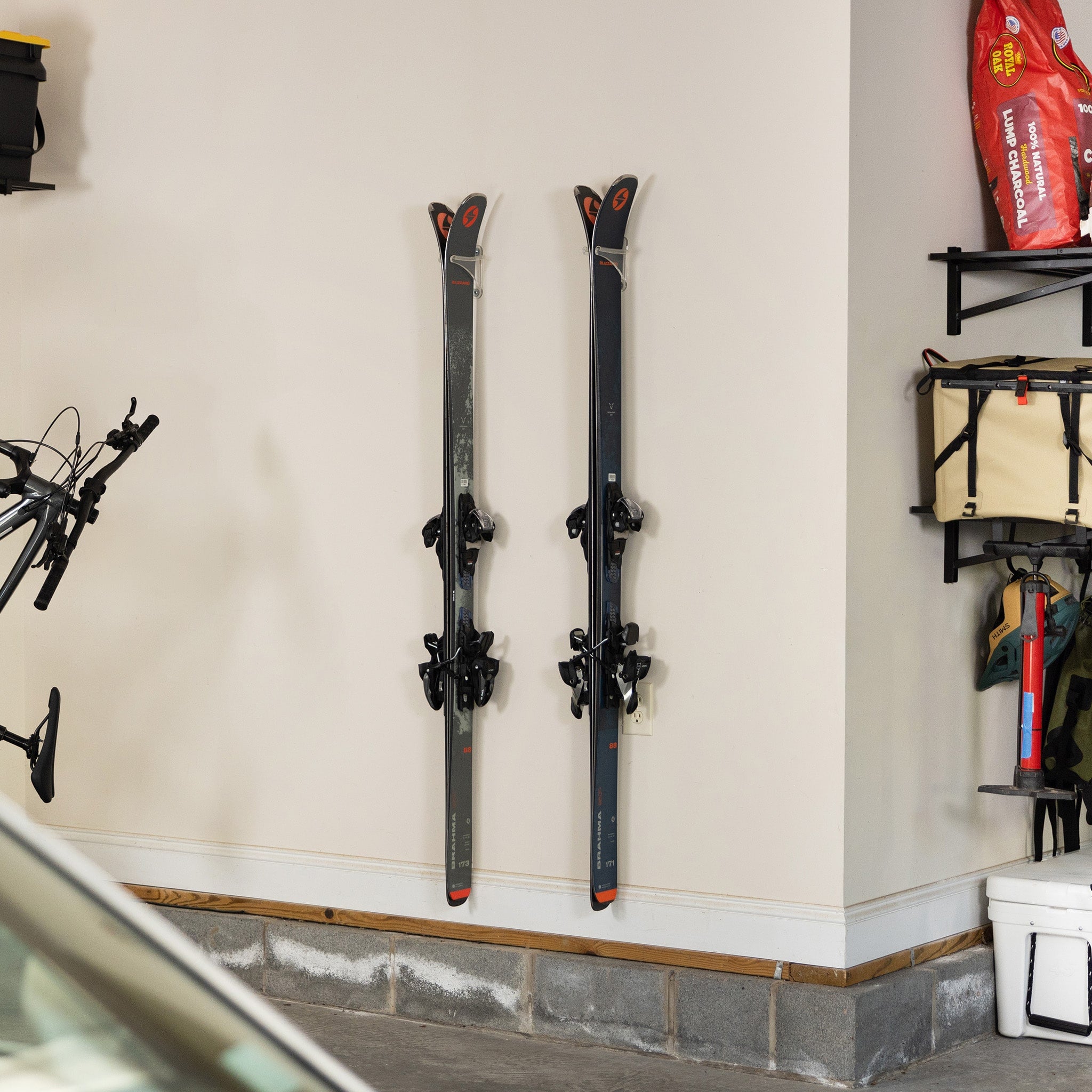Crystal Clear Wall Mount Ski Rack 2-Pack– StoreYourBoard