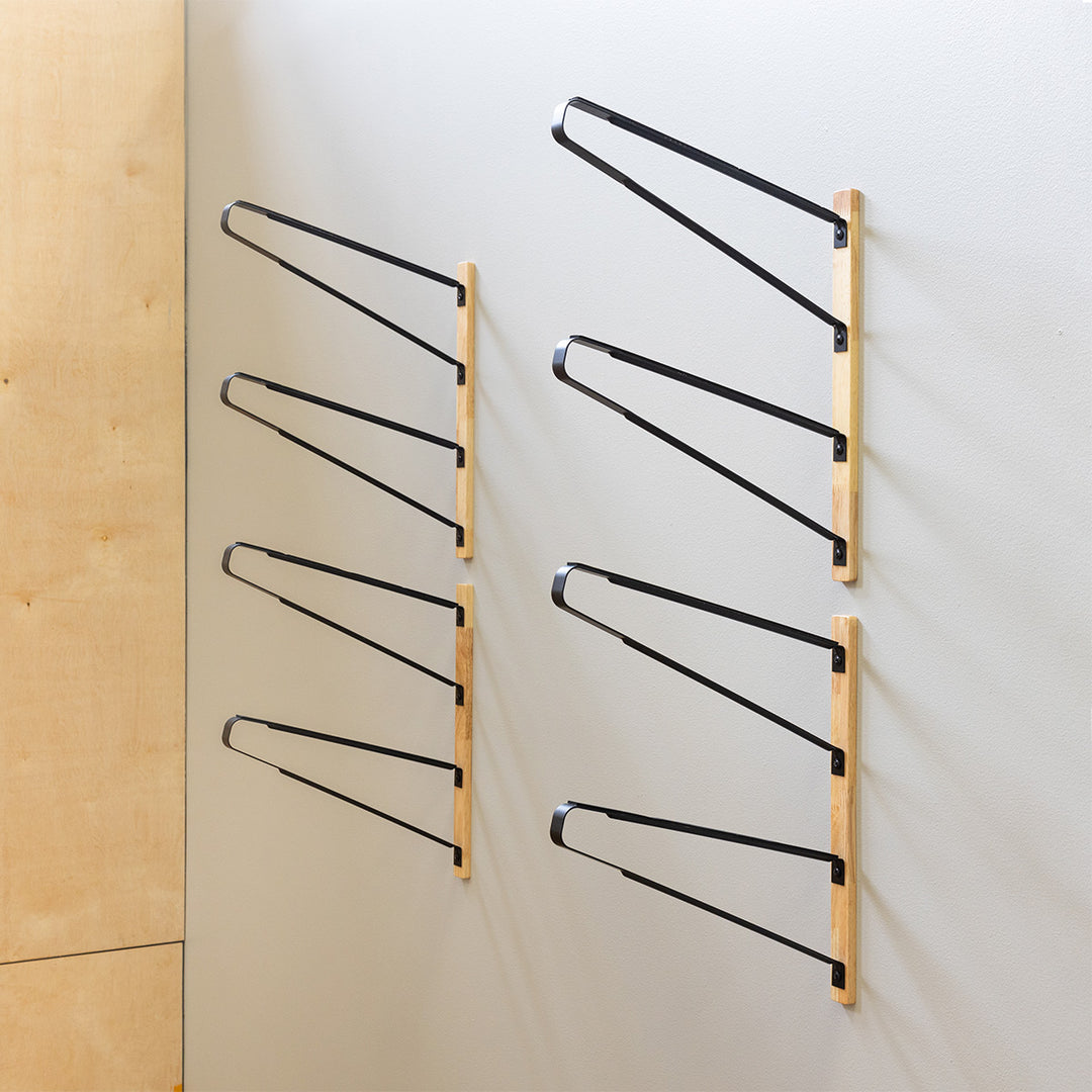 four level minimalist surfboard storage rack