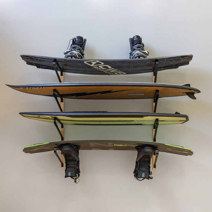 avon 4-level wall rack for wakeboard and wakesurf