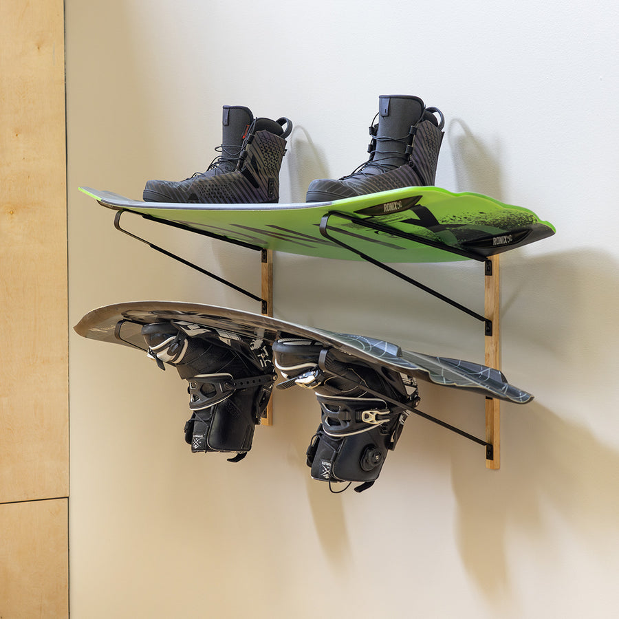 wall mount wakeboard display rack