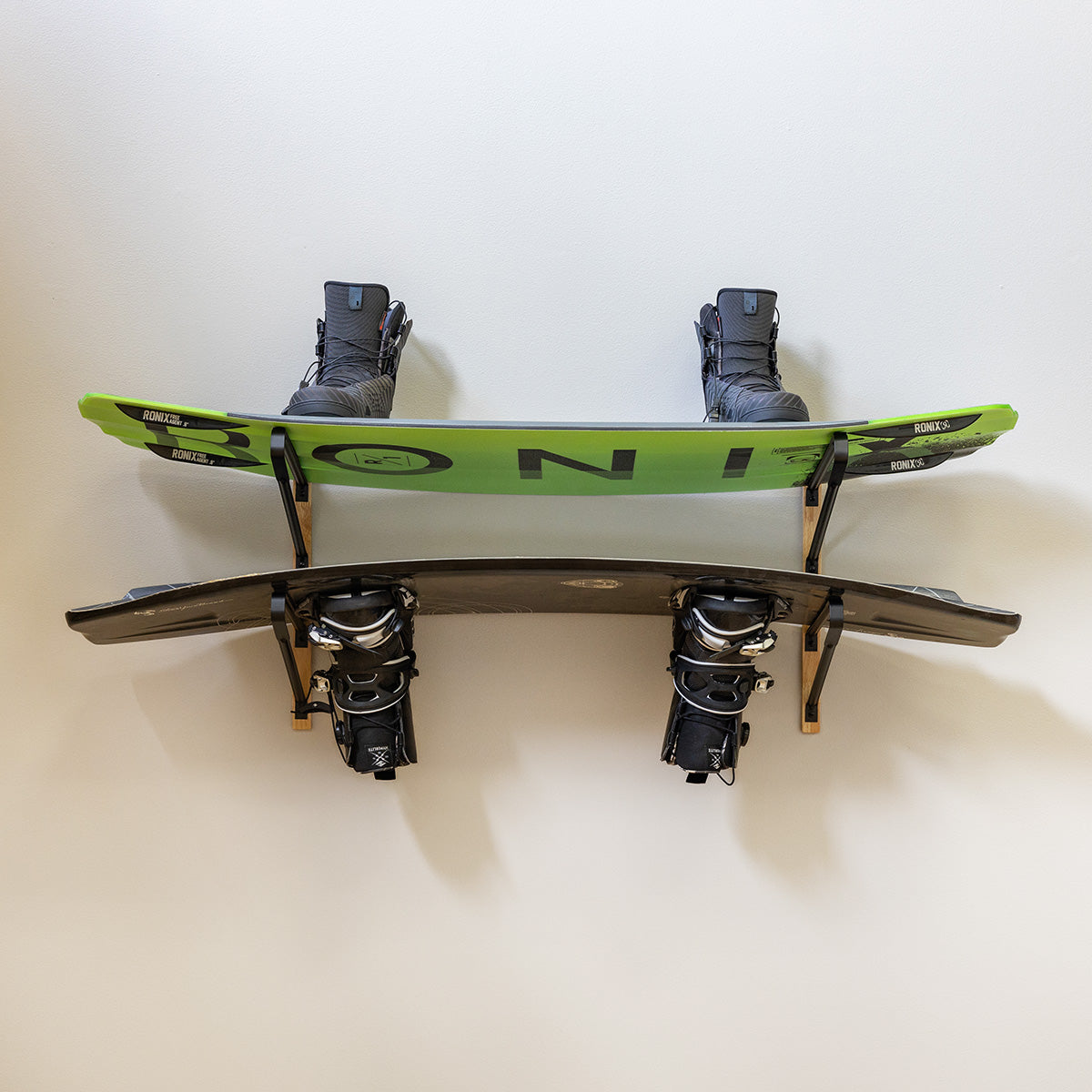 Avon Surf Wall Mounted Storage Display Rack, Solid Wood, Surfboard