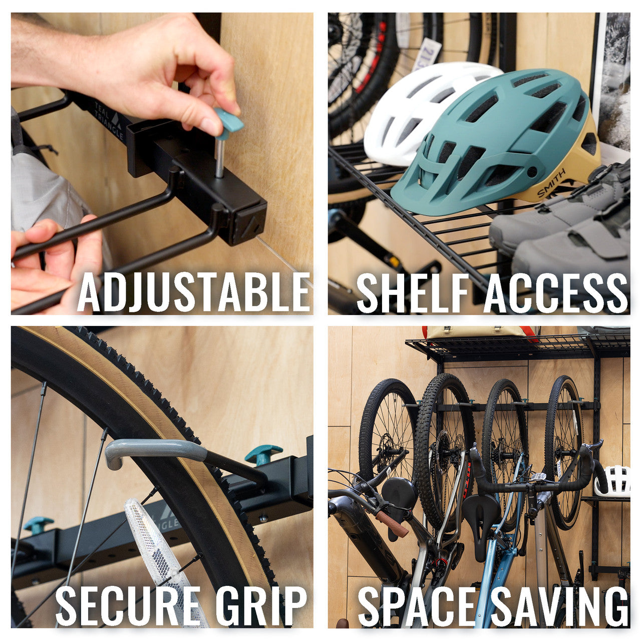 Bike discount rack shelf