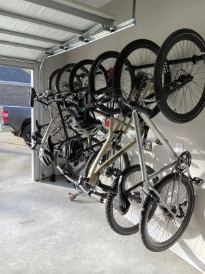 G Bike Adjustable Wall Storage System Holds 5 Bikes StoreYourBoard