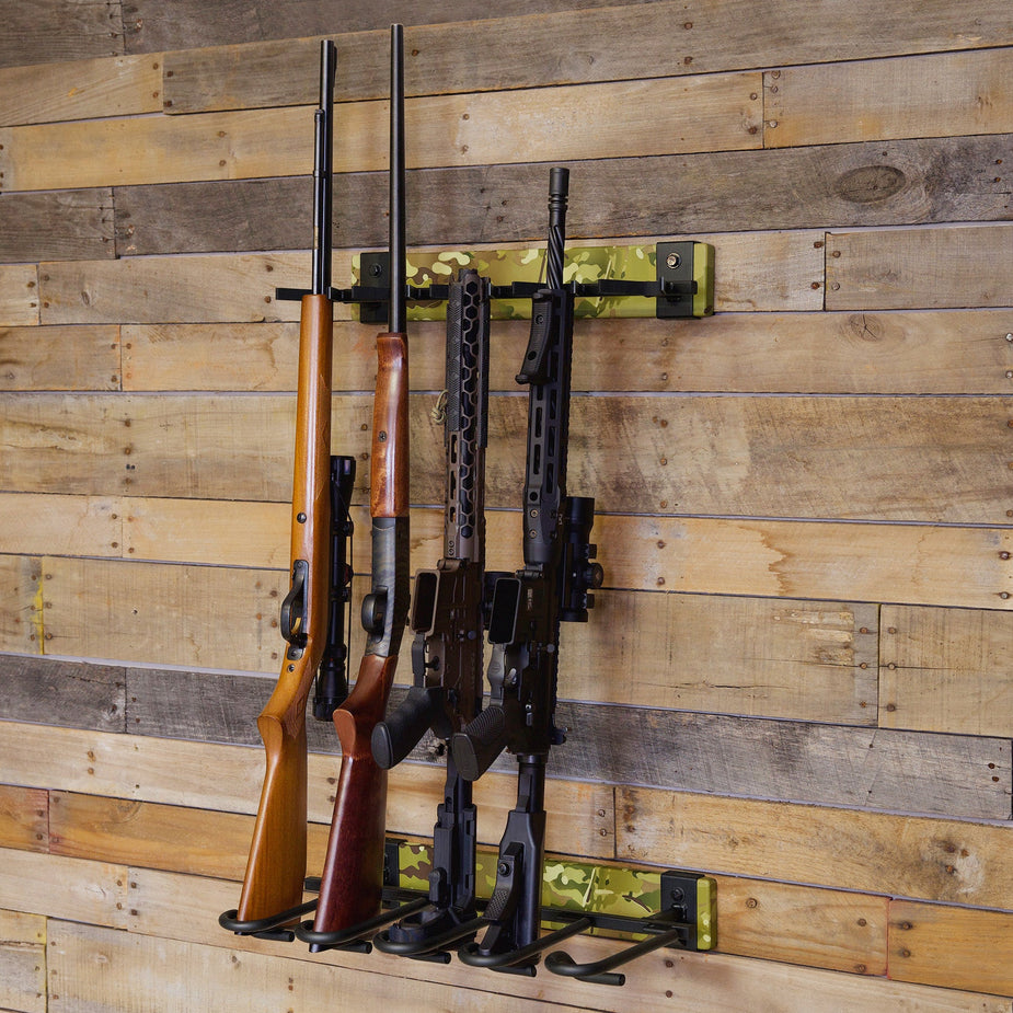 Gun Rack For Wall, MultiCam Firearm Storage Rack, Vertical Shotgun Wall ...