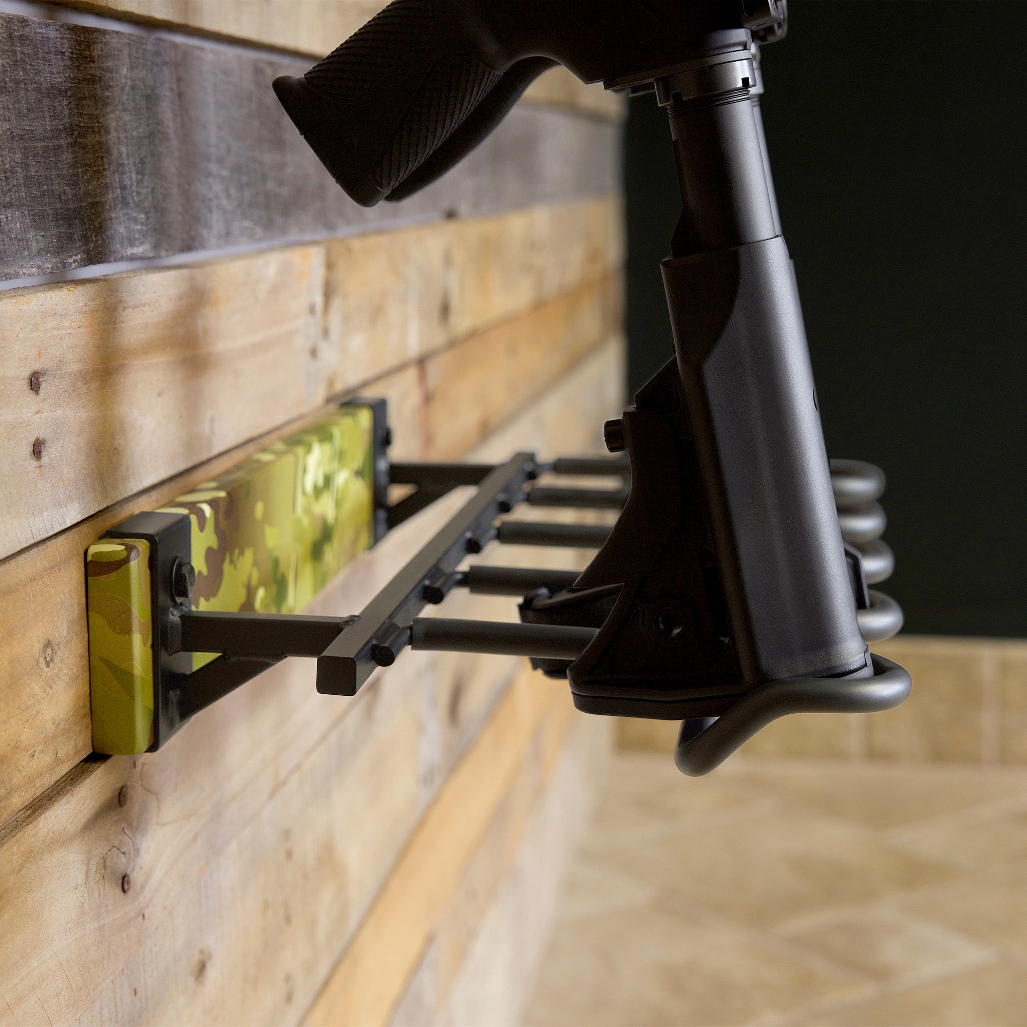 wall mount rifle storage rack