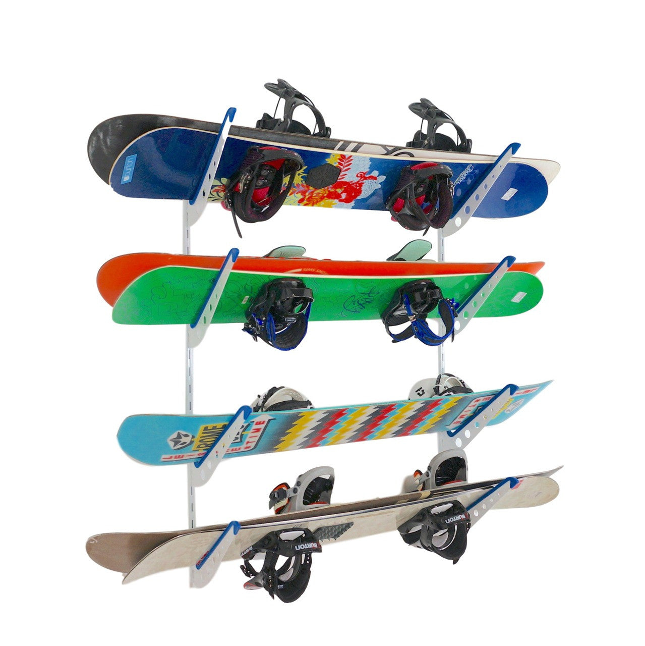 Snowboard standing online rack