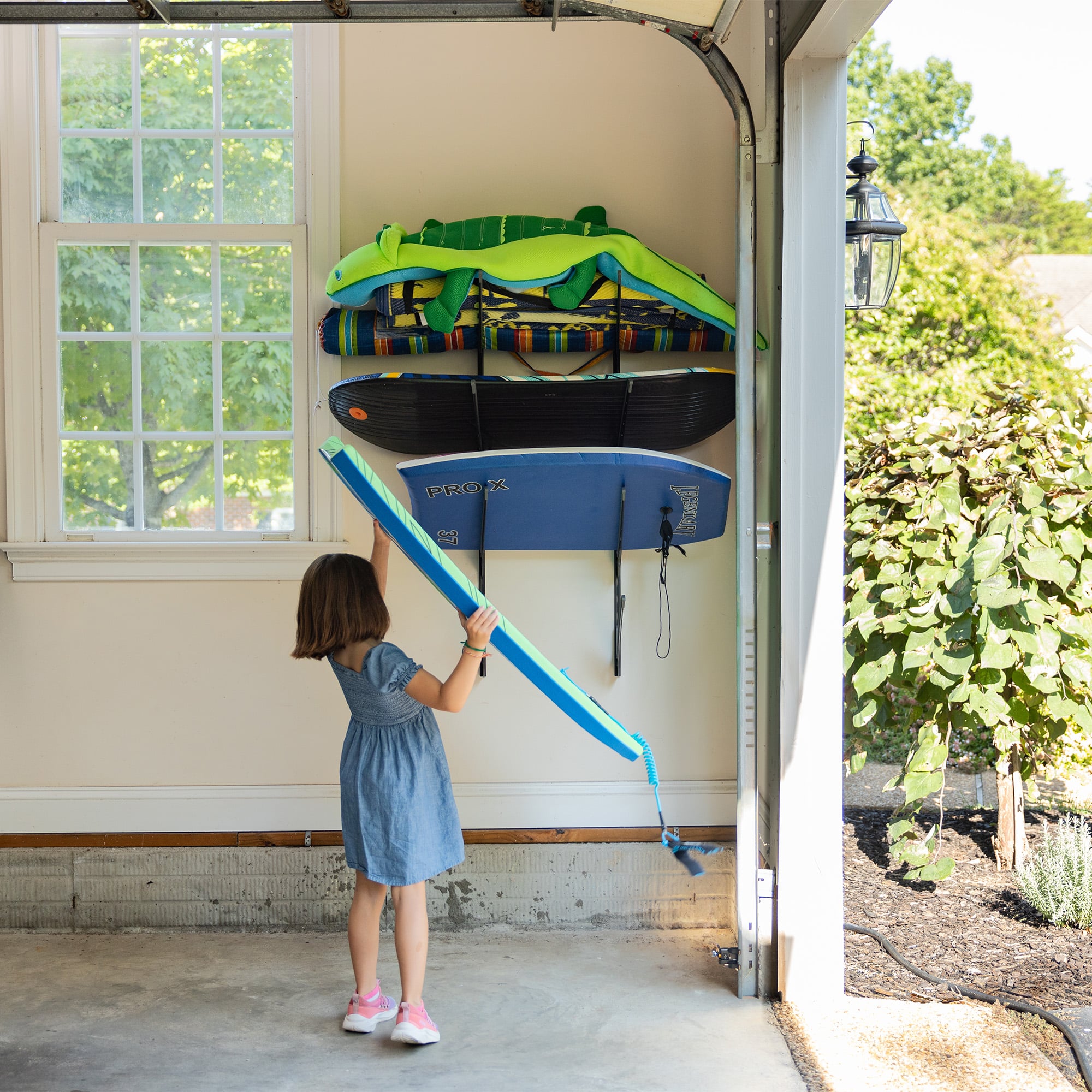 boogie board wall storage