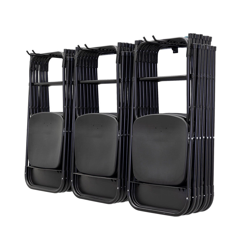folding chair wall storage rack