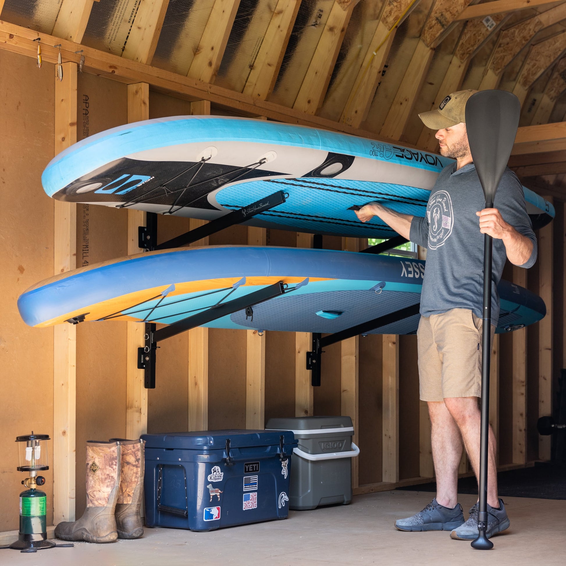 indoor sup rack