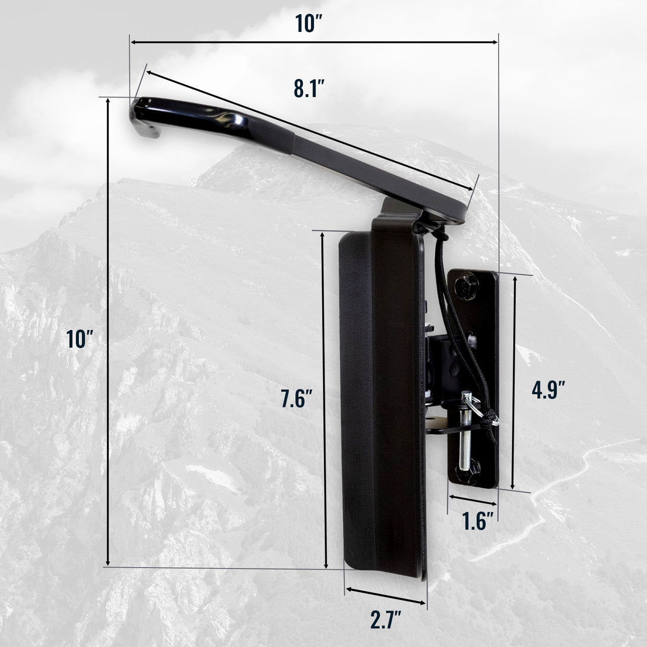 wall bike swivel hook dimensions 