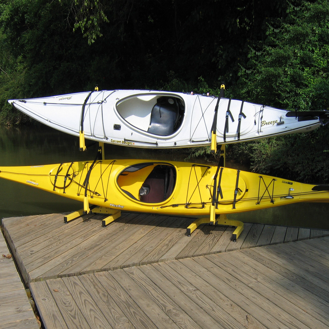 Suspenz Marine Grade 2-Boat Free Standing Kayak Storage Rack