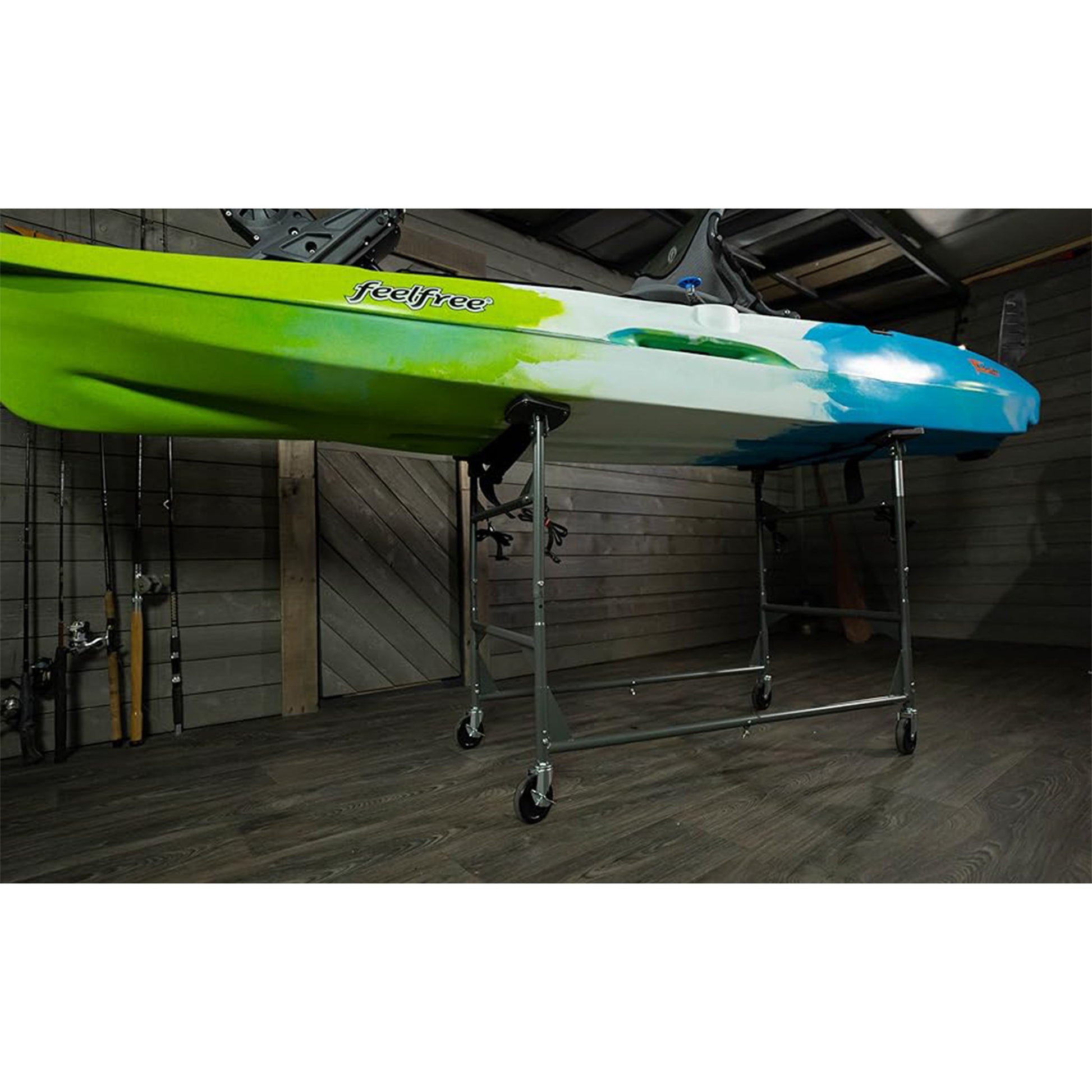 kayak rack on wheels