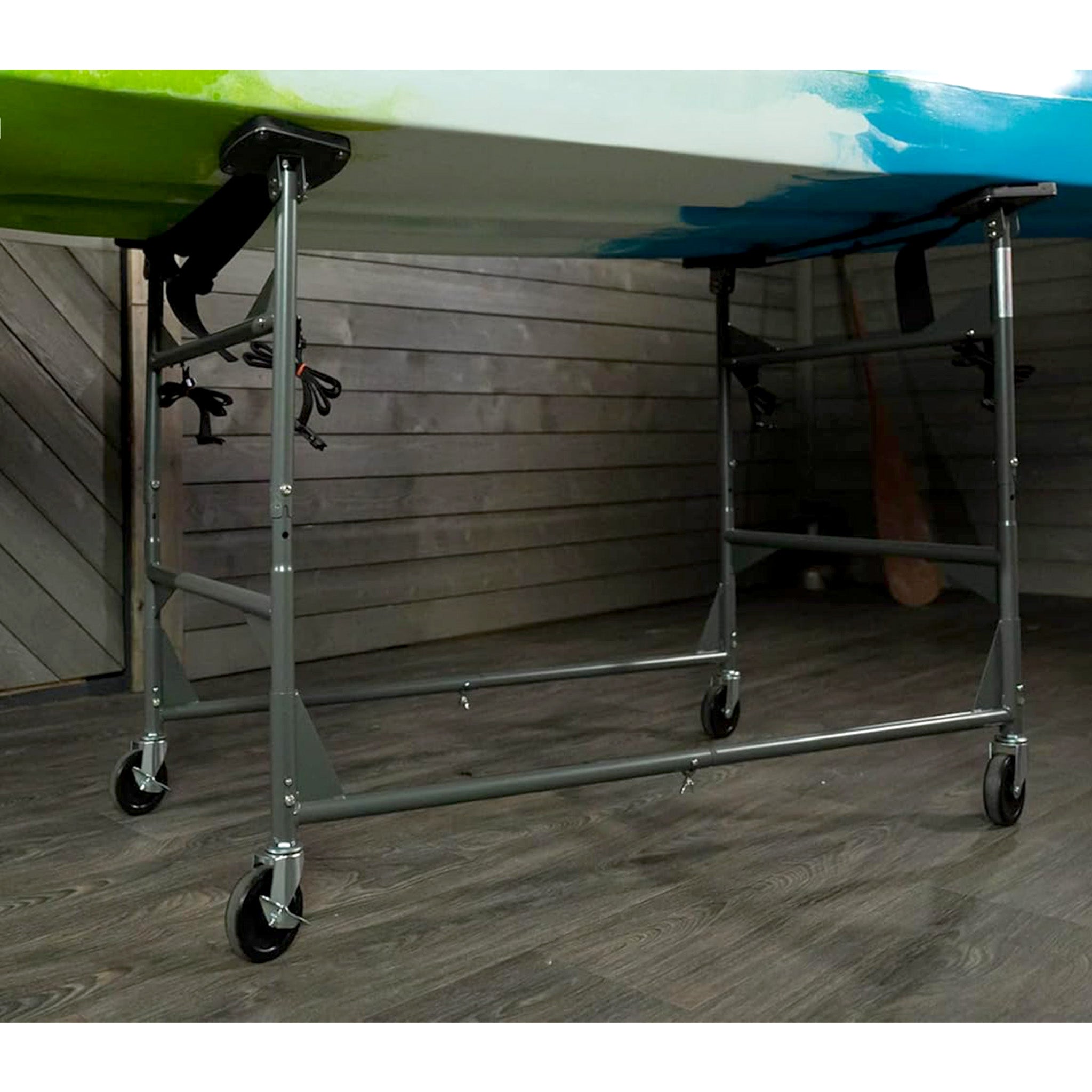 kayak stand on wheels