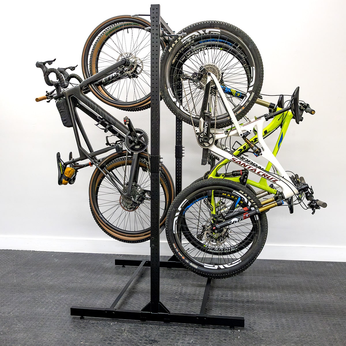 Free standing 8 Bike Rack, Double-Sided Garage Bike Storage, Standing ...