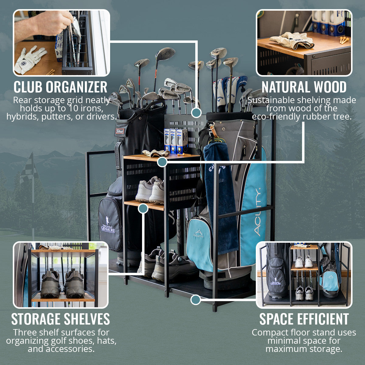 double golf bag organizer features #size_single #size_double