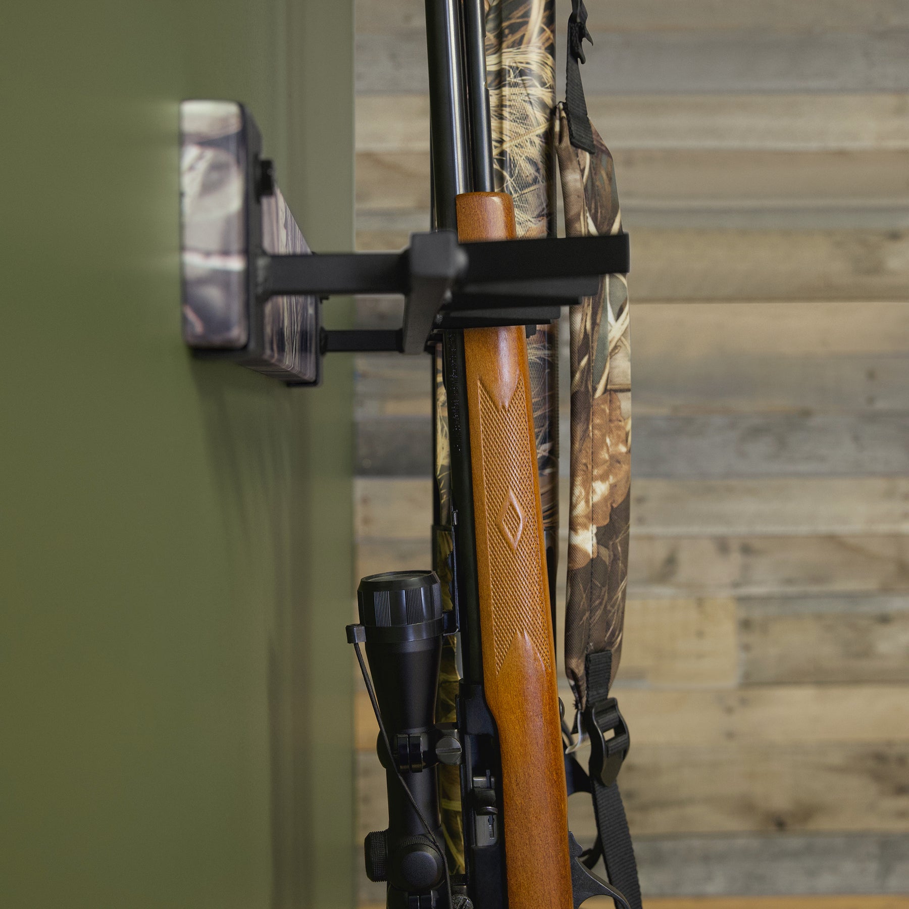 Wall Mount Gun Rack Pattern Wall Mount Gun Rack, Peak Season, Firearm Storage, Wood Gun Rack ...