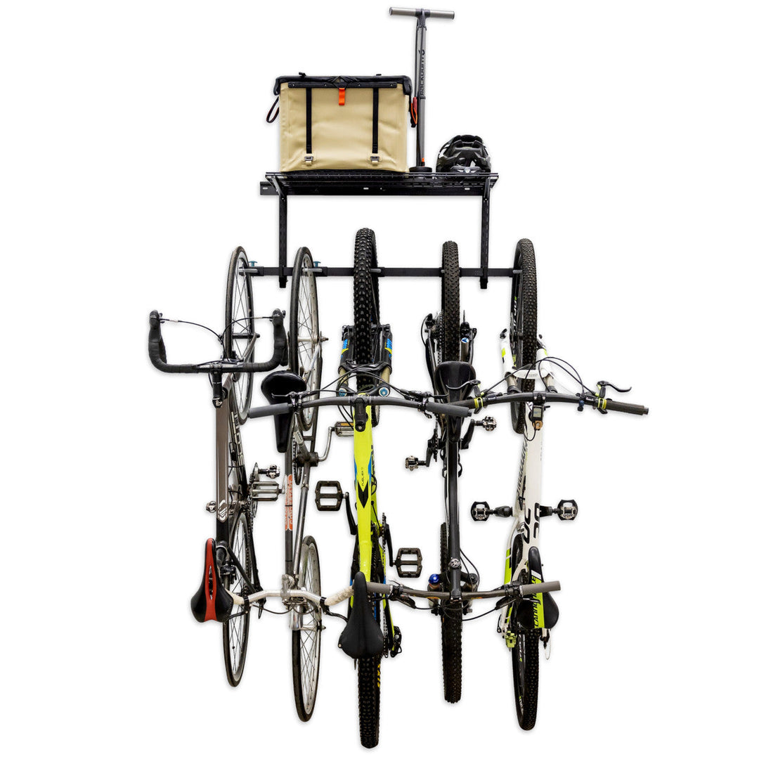 5 bike wall rack