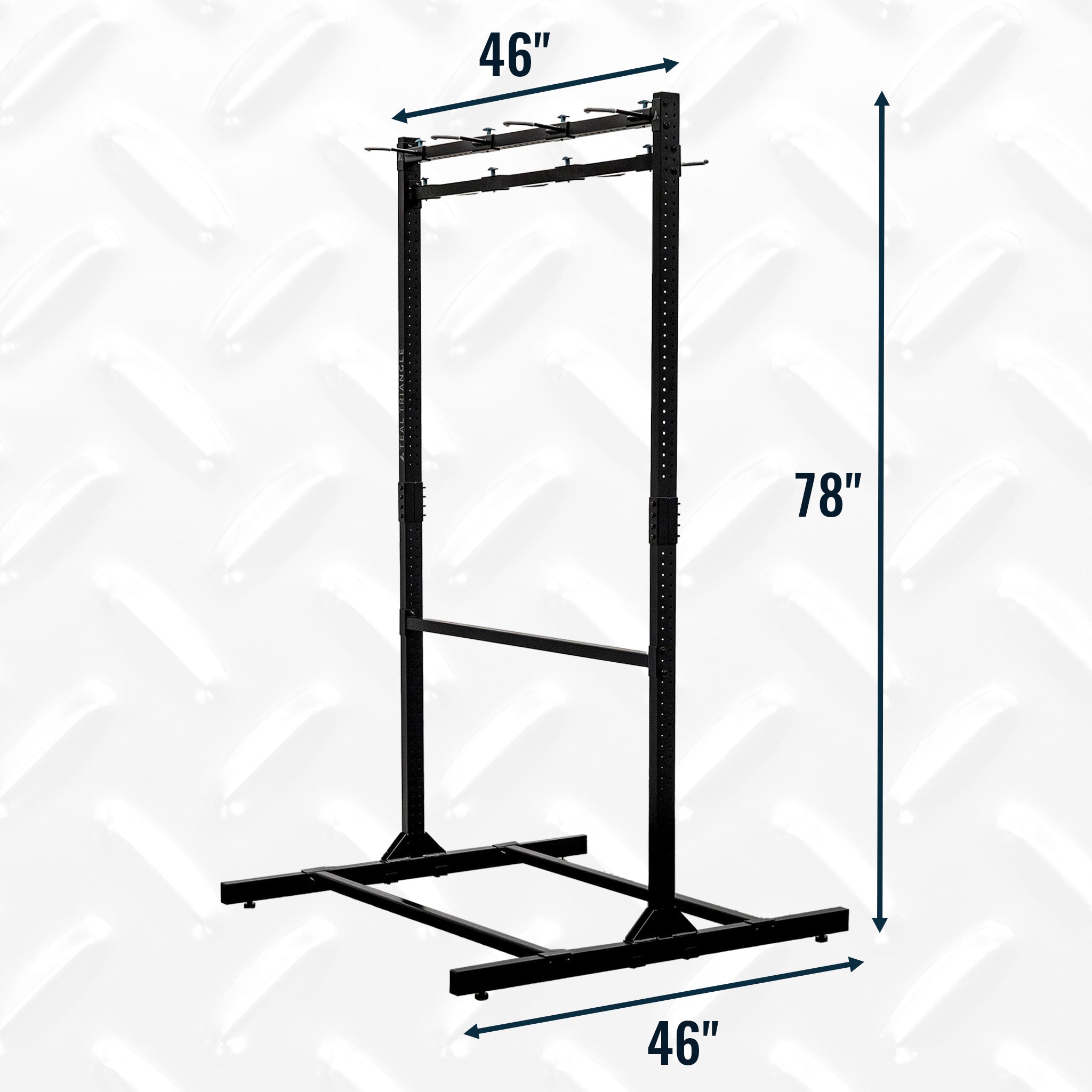 Teal Triangle Freestanding Double-Sided Freestanding G-Bike | Holds 8 Bikes