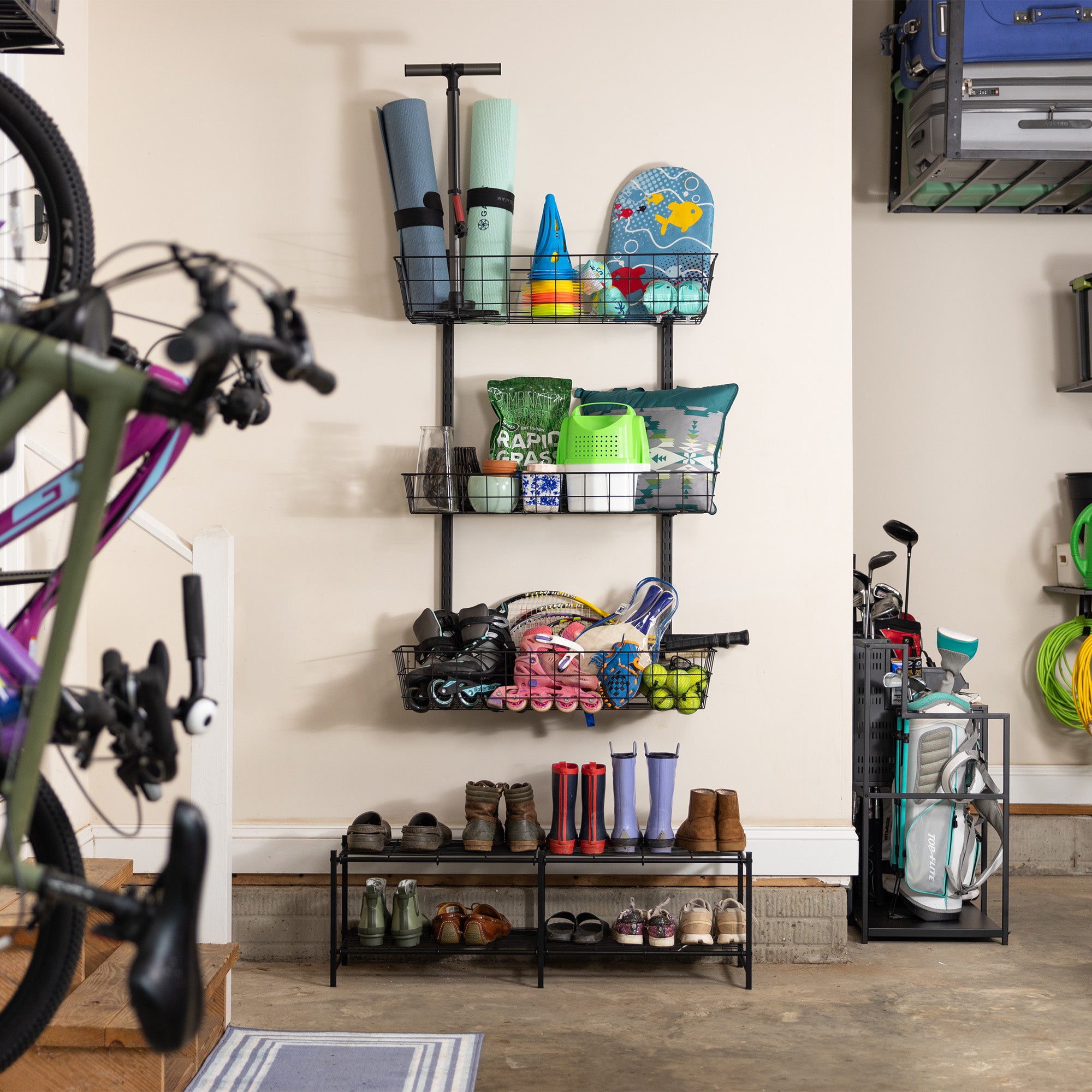 adjustable garage wall mount storage