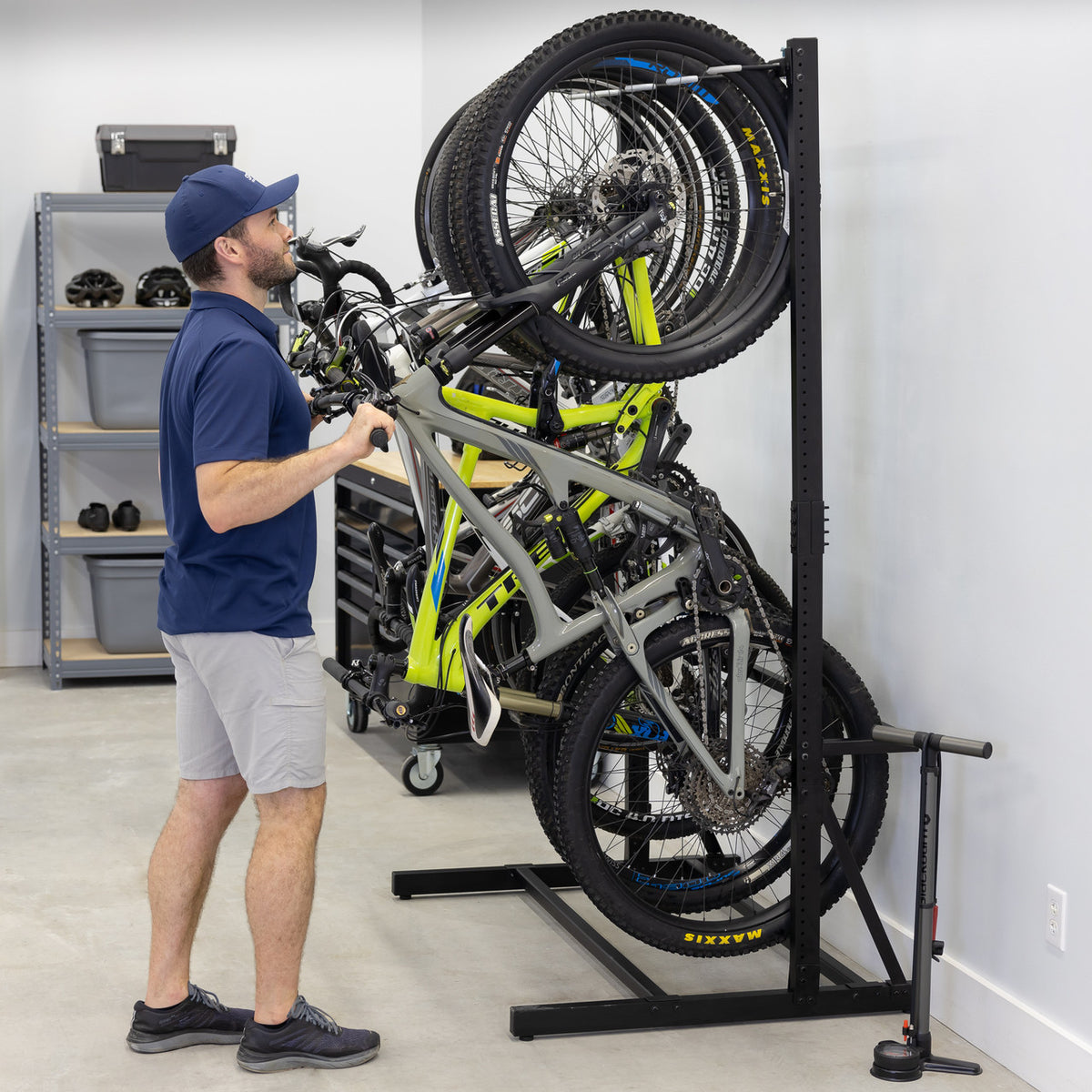 Freestanding Bike Rack, Garage Bike Storage, Standing Bike Rack ...
