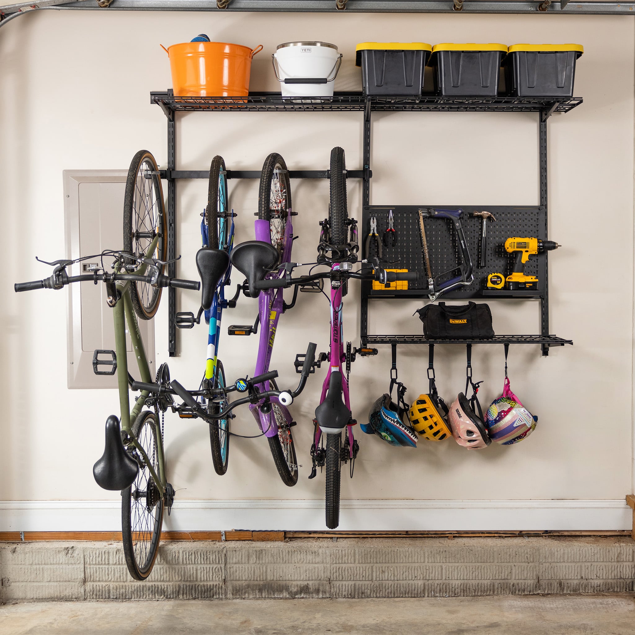 wall mount garage storage solution