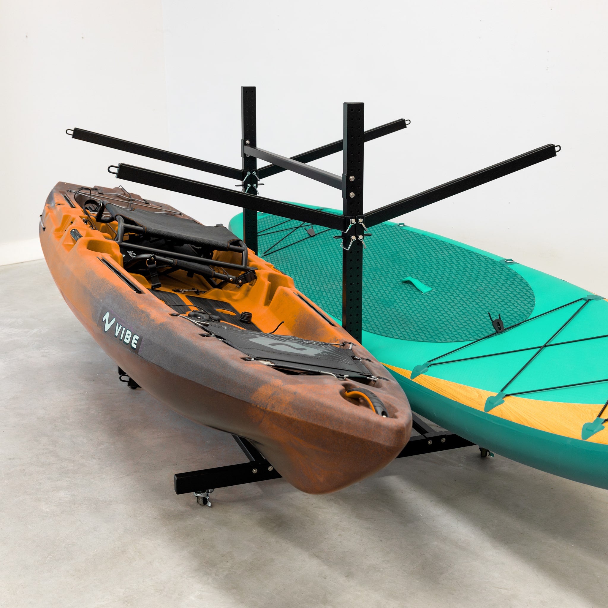 rolling kayak rack