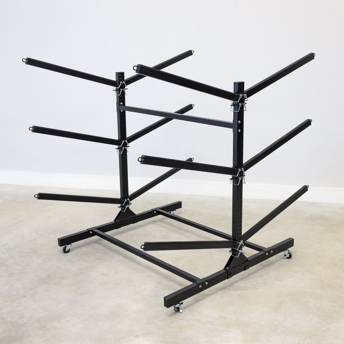 Rolling Kayak Rack, Outdoor Storage for 6 Kayak, SUP, or Canoe ...