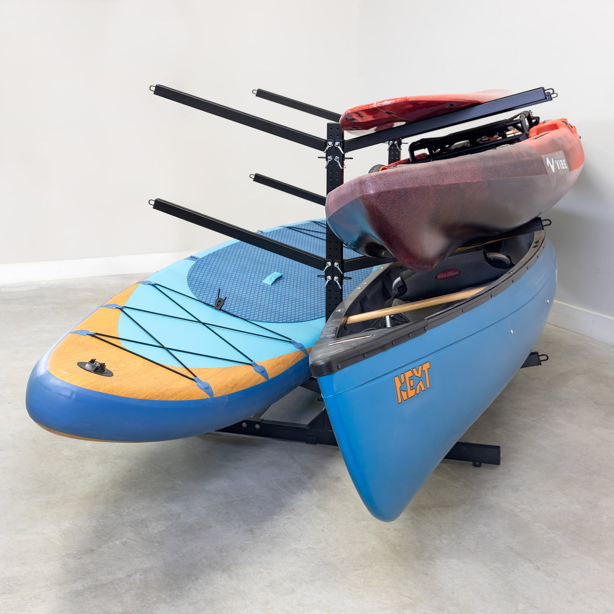 Kayak Rack For Boats Outdoor Kayak Rack, 6 Kayak, SUP, or Canoe Free Standing Storage ...