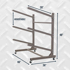 rolling canoe stand