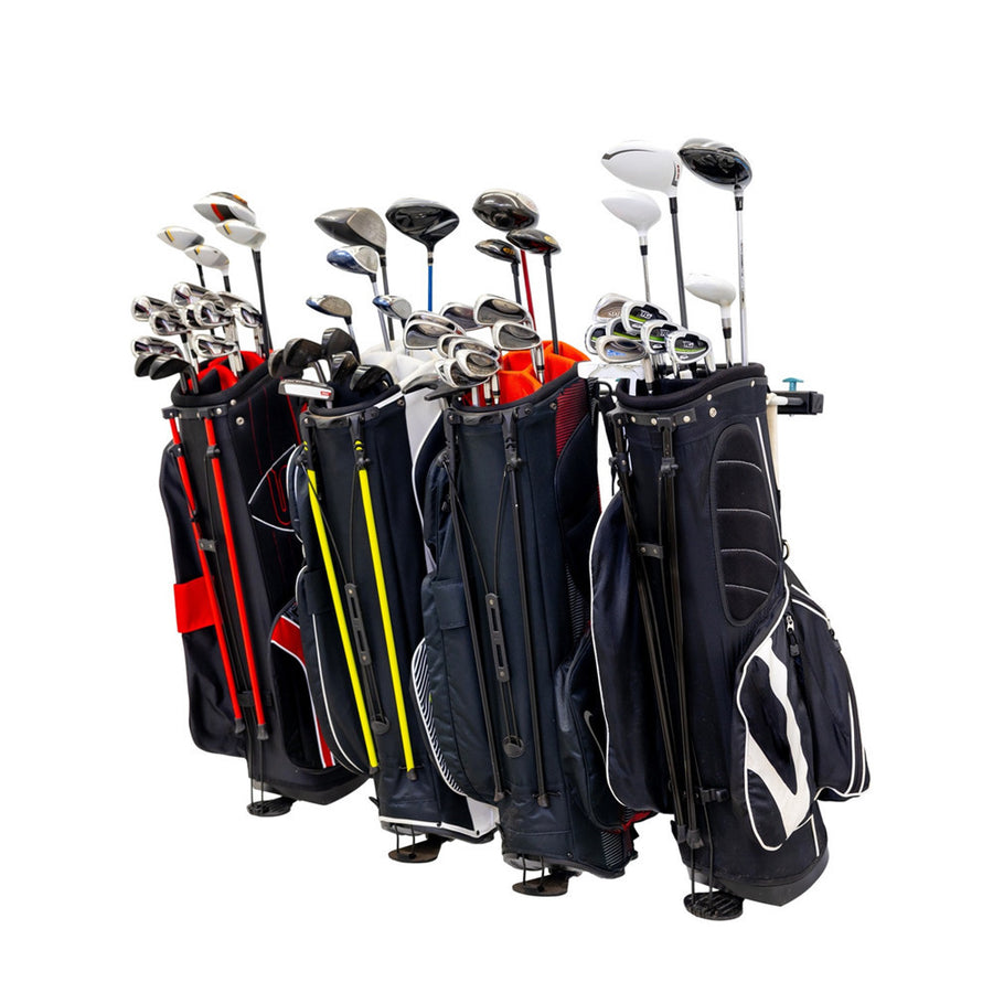 4 golf bag storage rack