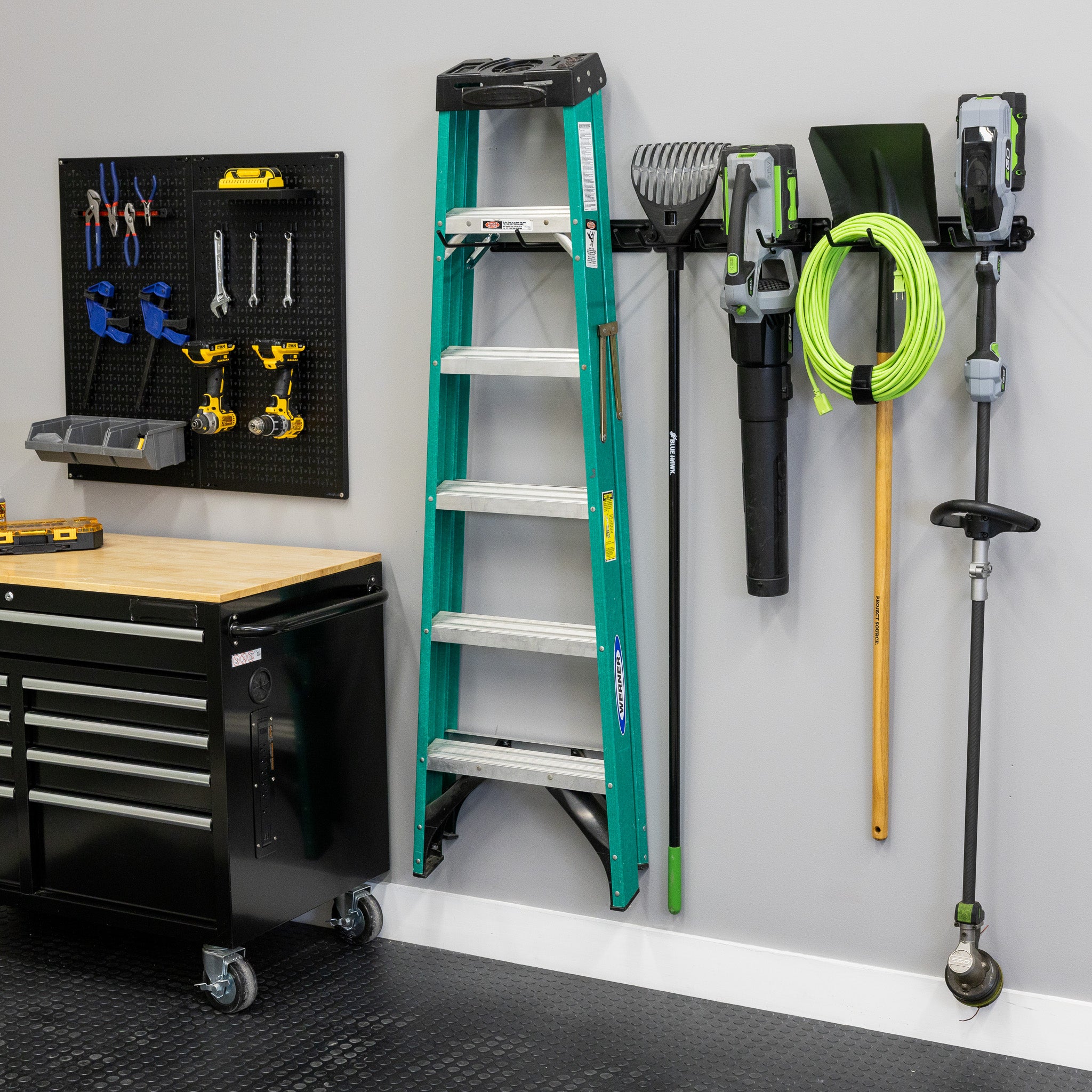 Tool Rack Garage, Adjustable Wall Mounted Hanging Organizer, 48 inch ...