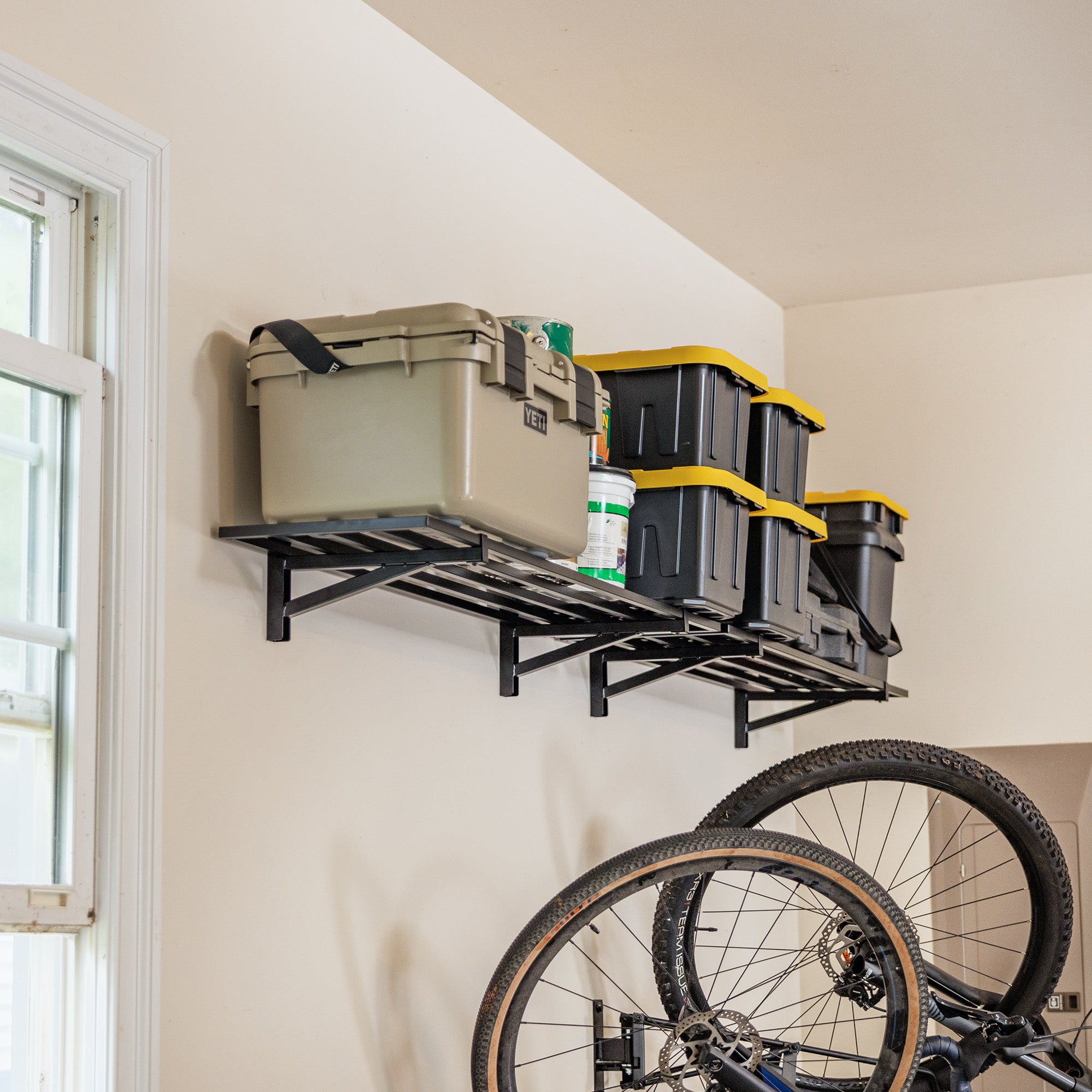 wall mount garage shelving