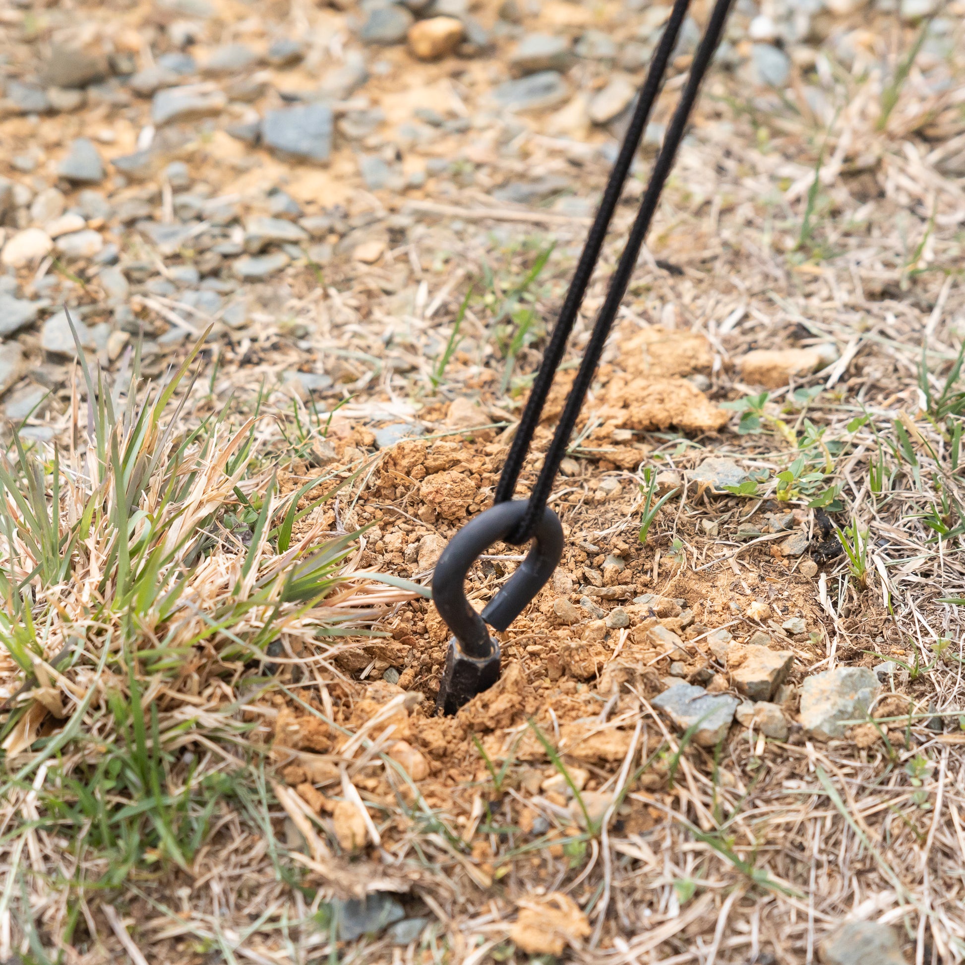 outdoor ground anchor for kayak storage