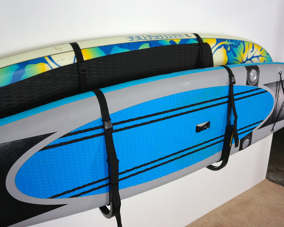 Indoor-Outdoor Double SUP Wall Rack | Marine Grade Steel – StoreYourBoard