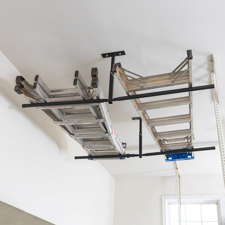 Overhead Ladder Storage Rack | Hi-Port 2 | Adjustable Ceiling Mount