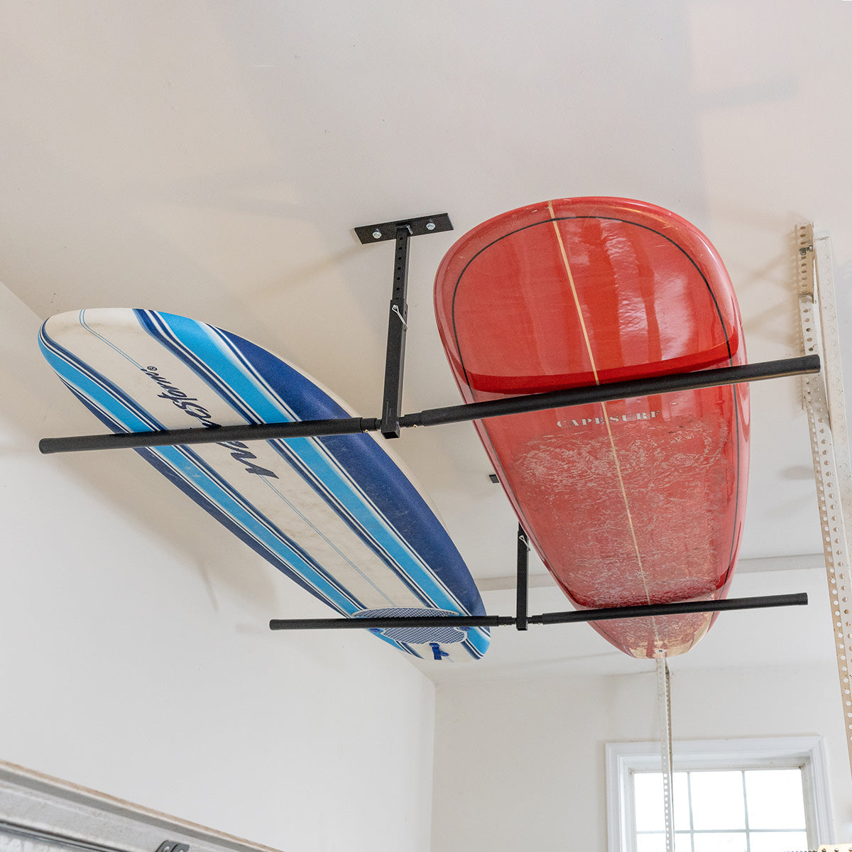 Surfboard pulley storage sale