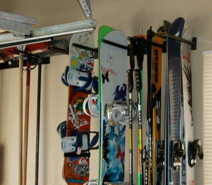 family heavy duty metal home ski rack