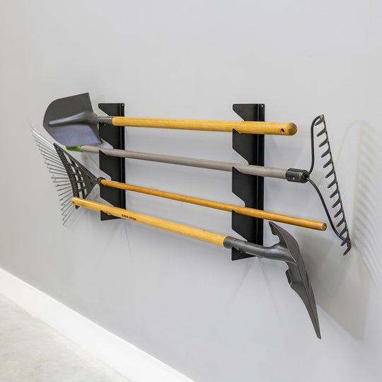 Garden Yard Tool Storage Racks | Hang shovels, rakes, brooms, hoses ...