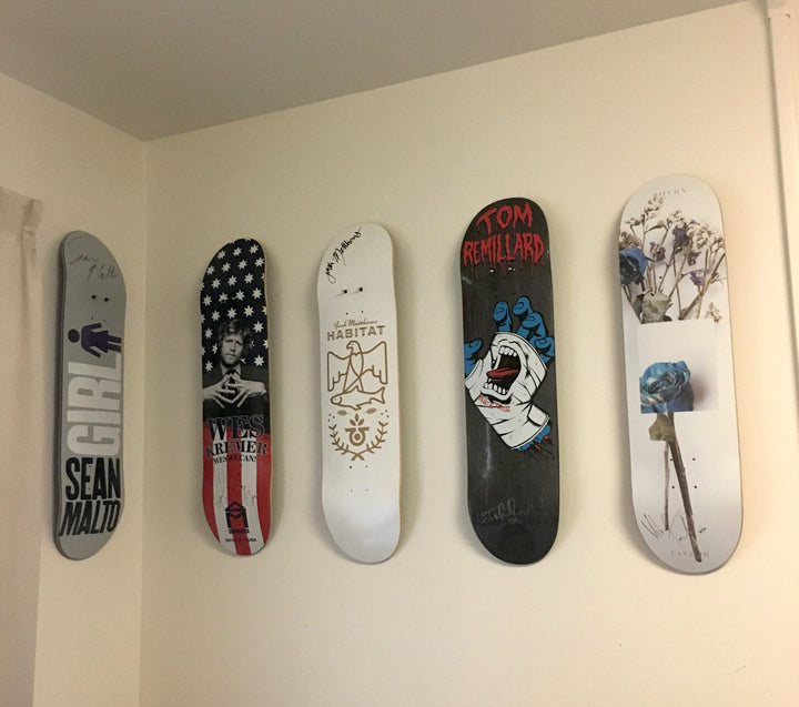 how to display your skateboard decks
