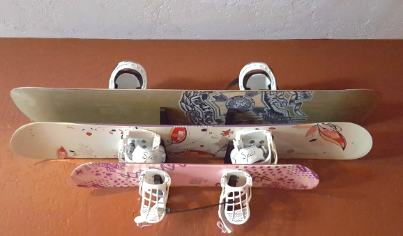 snowboard garage rack