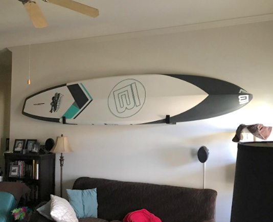 how to store your sup in your living room