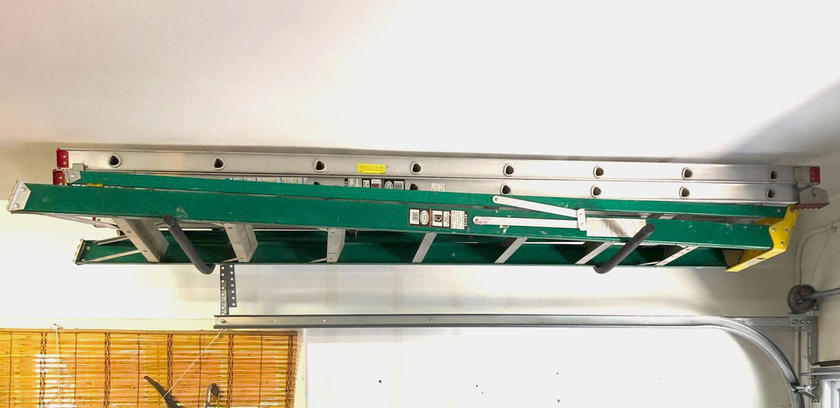 Ladder Storage Rack – Wall & Ceiling Mounts | StoreYourBoard