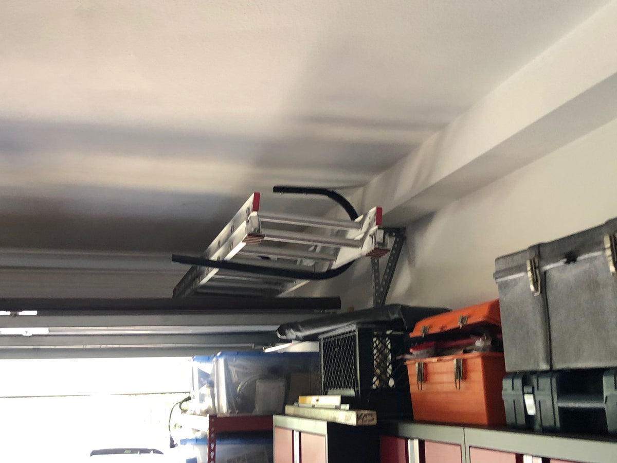 Storage Container Ladder Rack Ladder Storage Rack – Wall & Ceiling Mounts | StoreYourBoard