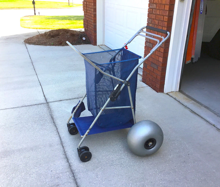 DIY beach cart sand wheels