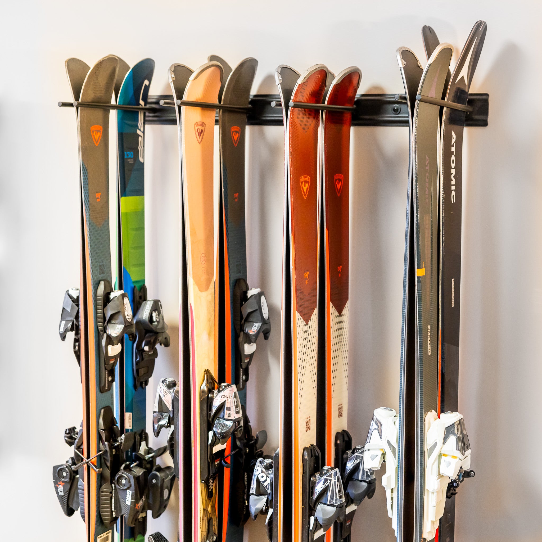 Ski Storage Rack | Garage Wall Mount | Holds up to 8 Pairs of Skis ...
