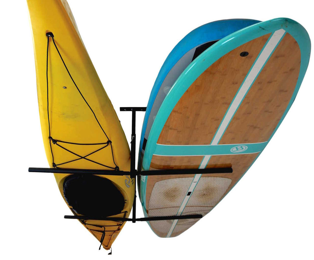 double sup and kayak ceiling rack