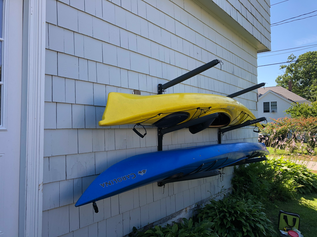 outdoor wall rack for kayak