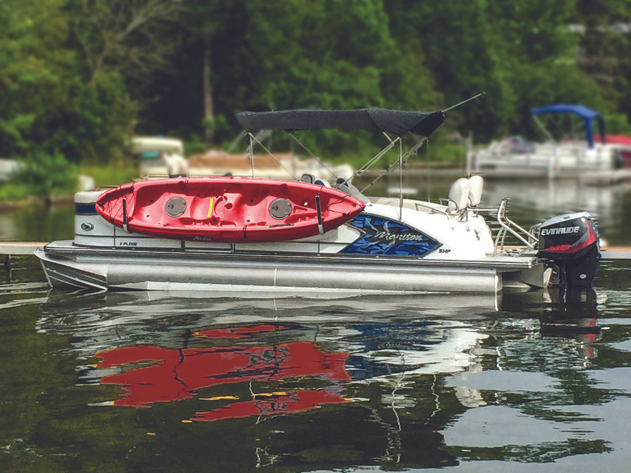 kayak rack for pontoon boats